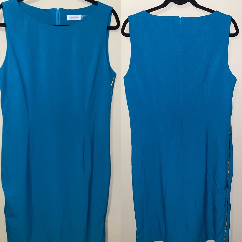 Calvin Klein Plus Size Scoop Neck Sheath Dress